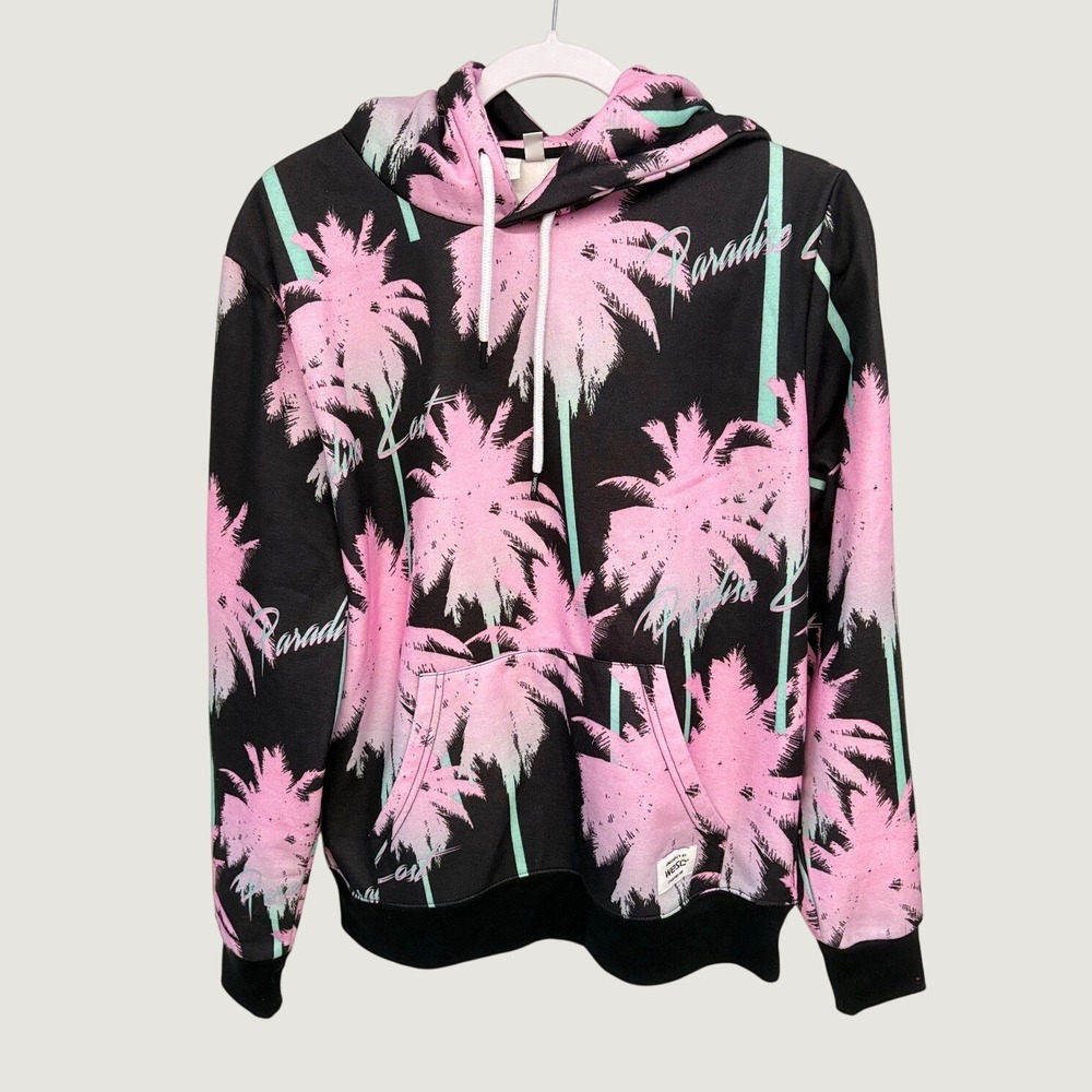 Vaporwave Skatecore Hoodie Paradise Lost WeSC Men M Women L Black Pink Synthwave